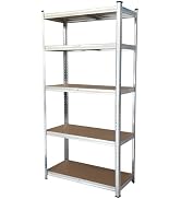 Amazon｜スチールラック 900mm 5段 | スチール棚 ラック ガレージ収納